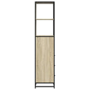 vidaXL sonoma tölgy színű szerelt fa fürdőszobaszekrény 35x37,5x166 cm