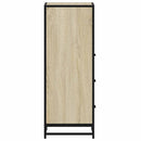 vidaXL sonoma tölgy színű szerelt fa fürdőszobaszekrény 35x37,5x100 cm