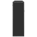 vidaXL fekete szerelt fa fürdőszobai tükör 65x20x60 cm