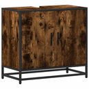 vidaXL mosdószekrény füstölt tölgy 65x33x60 cm Gépesített fa