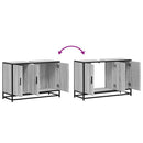 vidaXL szürke sonoma szerelt fa fürdőszobai mosdószekrény 90x33x60 cm