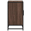 vidaXL barna tölgy szerelt fa fürdőszobai mosdószekrény 90x33x60 cm