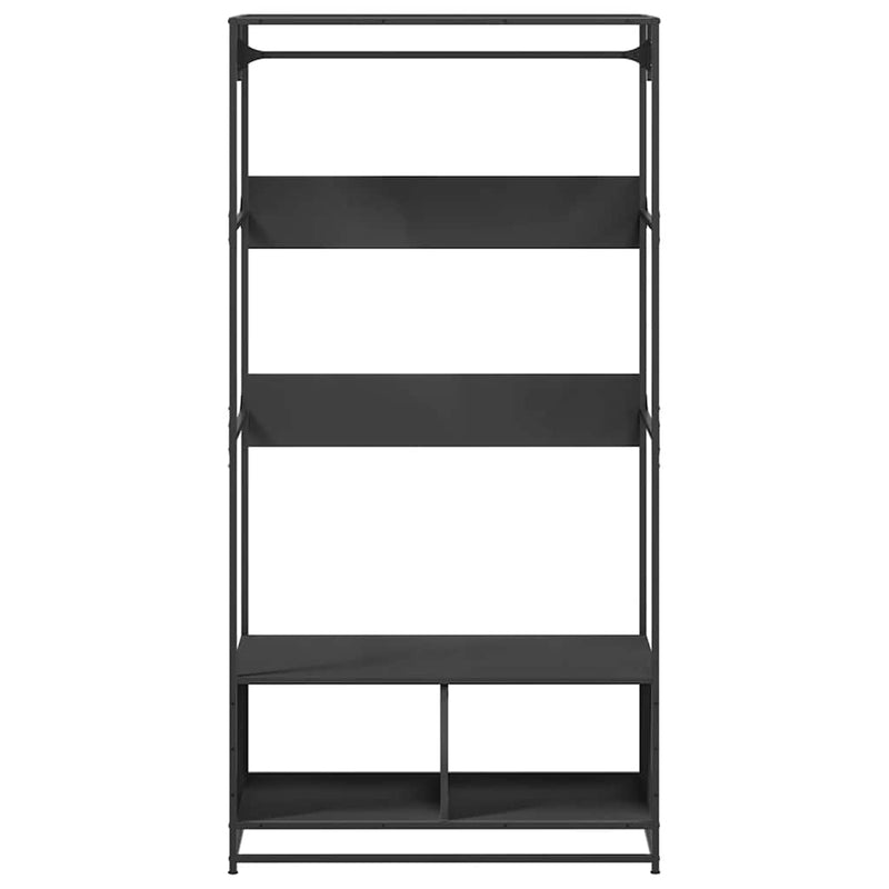 vidaXL fekete szerelt fa ruhásszekrény 90 x 50 x 180 cm