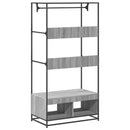 vidaXL szürke sonoma színű szerelt fa ruhásszekrény 90 x 50 x 180 cm