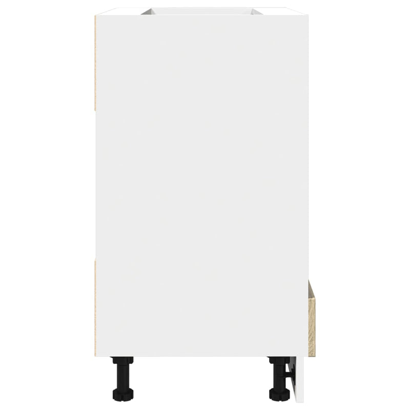 vidaXL sonoma tölgy színű szerelt fa sütőszekrény 60 x 46 x 81,5 cm