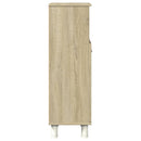 vidaXL sonoma tölgy színű szerelt fa fürdőszobaszekrény 30,5x30x95 cm