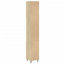 vidaXL sonoma tölgy színű szerelt fa fürdőszobaszekrény 30x30x190 cm