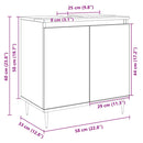 vidaXL sonoma tölgy színű szerelt fa fürdőszobaszekrény 58x30x60 cm