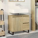 vidaXL sonoma tölgy színű szerelt fa fürdőszobaszekrény 65x33x60 cm