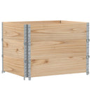 vidaXL 3 db tömör fenyőfa raklapmagasító 80 x 60 cm