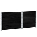 vidaXL 3 db fekete tömör fenyőfa raklapmagasító 80 x 60 cm