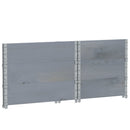 vidaXL 3 db szürke tömör fenyőfa raklapmagasító 80 x 60 cm
