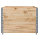 vidaXL 3 db tömör fenyőfa raklapmagasító 120 x 80 cm
