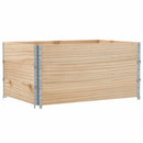 vidaXL 3 db tömör fenyőfa raklapmagasító 120 x 80 cm