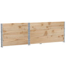vidaXL 3 db tömör fenyőfa raklapmagasító 120 x 80 cm