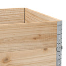 vidaXL 3 db tömör fenyőfa raklapmagasító 120 x 80 cm