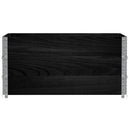 vidaXL 3 db fekete tömör fenyőfa raklapmagasító 120 x 80 cm