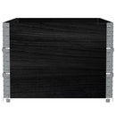 vidaXL 3 db fekete tömör fenyőfa raklapmagasító 120 x 80 cm