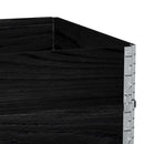 vidaXL 3 db fekete tömör fenyőfa raklapmagasító 120 x 80 cm