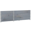 vidaXL 3 db szürke tömör fenyőfa raklapmagasító 120 x 80 cm
