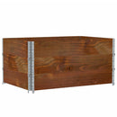 vidaXL 3 db barna tömör fenyőfa raklapmagasító 120 x 80 cm
