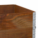 vidaXL 3 db barna tömör fenyőfa raklapmagasító 120 x 80 cm