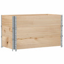 vidaXL 3 db tömör fenyőfa raklapmagasító 100 x 50 cm