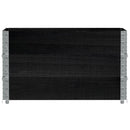 vidaXL 3 db fekete tömör fenyőfa raklapmagasító 100 x 50 cm