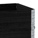 vidaXL 3 db fekete tömör fenyőfa raklapmagasító 100 x 50 cm