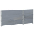 vidaXL 3 db szürke tömör fenyőfa raklapmagasító 100 x 50 cm