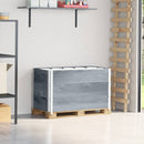 vidaXL 3 db szürke tömör fenyőfa raklapmagasító 100 x 50 cm