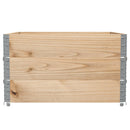 vidaXL 3 db tömör fenyőfa raklapmagasító 100 x 100 cm