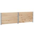 vidaXL 3 db tömör fenyőfa raklapmagasító 100 x 100 cm