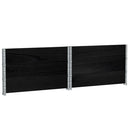 vidaXL 3 db fekete tömör fenyőfa raklapmagasító 100 x 100 cm