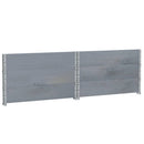 vidaXL 3 db szürke tömör fenyőfa raklapmagasító 100 x 100 cm