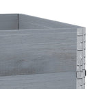 vidaXL 3 db szürke tömör fenyőfa raklapmagasító 100 x 100 cm