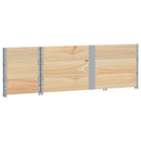 vidaXL 3 db tömör fenyőfa raklapmagasító 150 x 50 cm