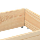 vidaXL 3 db tömör fenyőfa raklapmagasító 150 x 50 cm