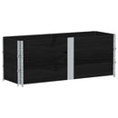 vidaXL 3 db fekete tömör fenyőfa raklapmagasító 150 x 50 cm