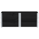 vidaXL 3 db fekete tömör fenyőfa raklapmagasító 150 x 50 cm