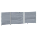 vidaXL 3 db szürke tömör fenyőfa raklapmagasító 150 x 50 cm