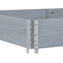 vidaXL 3 db szürke tömör fenyőfa raklapmagasító 150 x 50 cm