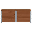 vidaXL 3 db barna tömör fenyőfa raklapmagasító 150 x 50 cm
