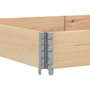 vidaXL 3 db tömör fenyőfa raklapmagasító 150 x 100 cm
