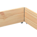 vidaXL 3 db tömör fenyőfa raklapmagasító 150 x 100 cm