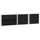 vidaXL 3 db fekete tömör fenyőfa raklapmagasító 150 x 100 cm