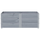 vidaXL 3 db szürke tömör fenyőfa raklapmagasító 150 x 100 cm