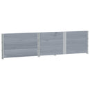 vidaXL 3 db szürke tömör fenyőfa raklapmagasító 150 x 100 cm