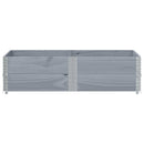 vidaXL szürke tömör fenyőfa kerti növénytartó 150 x 100 cm