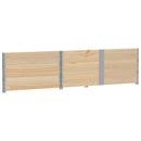 vidaXL tömör fenyőfa kerti virágláda 150 x 00 cm